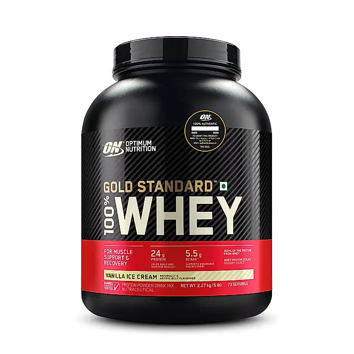 Optimum Nutrition Gold Standard 100% Whey Protein Powder (5 lbs)