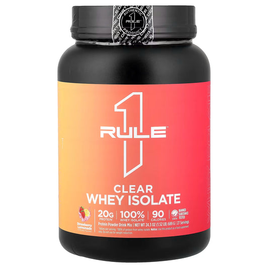 Rule1 Clear Whey Isolate Protein (1.52 lbs)