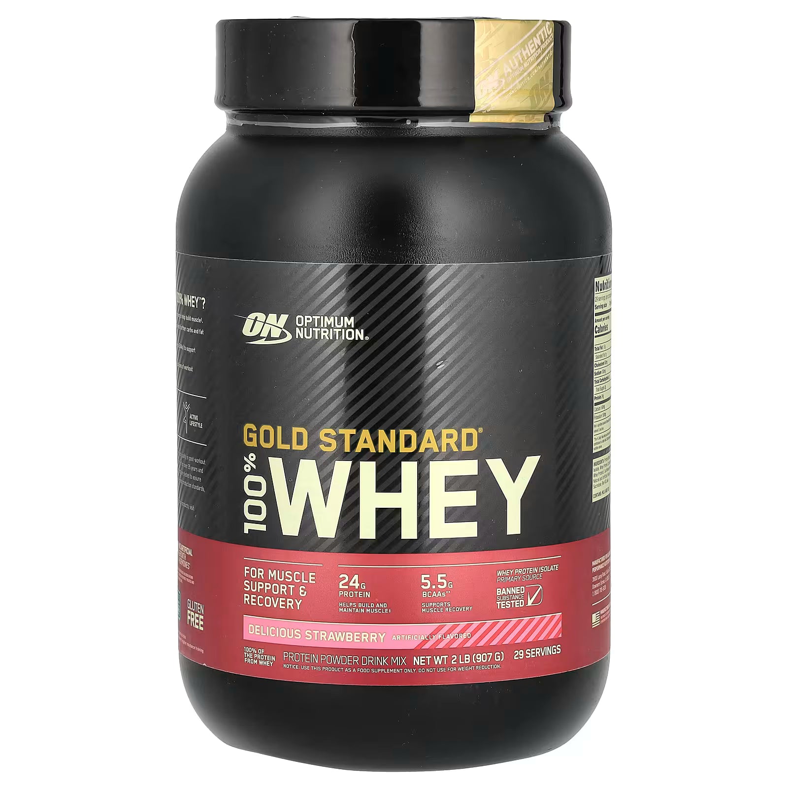 Optimum Nutrition Gold Standard 100% Whey Protein Powder (2 lbs)