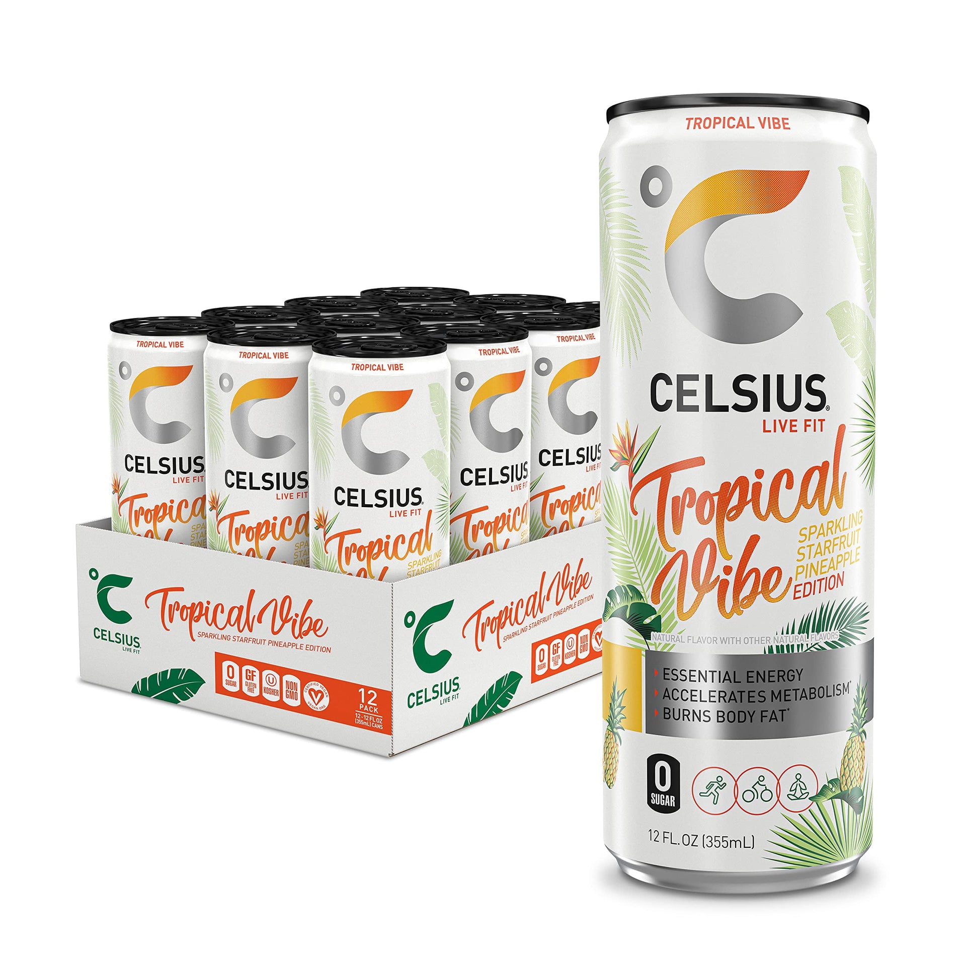 Celsius Sparkling Energy Drink RTD (12 Cans per Case)