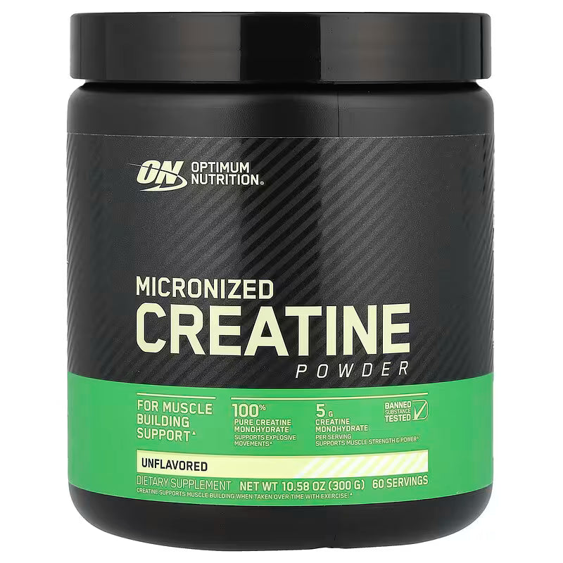 Optimum Nutrition Micronized Creatine Monohydrate Powder (300g)