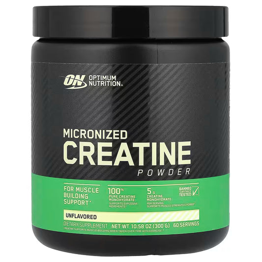 Optimum Nutrition Micronized Creatine Monohydrate Powder (300g)
