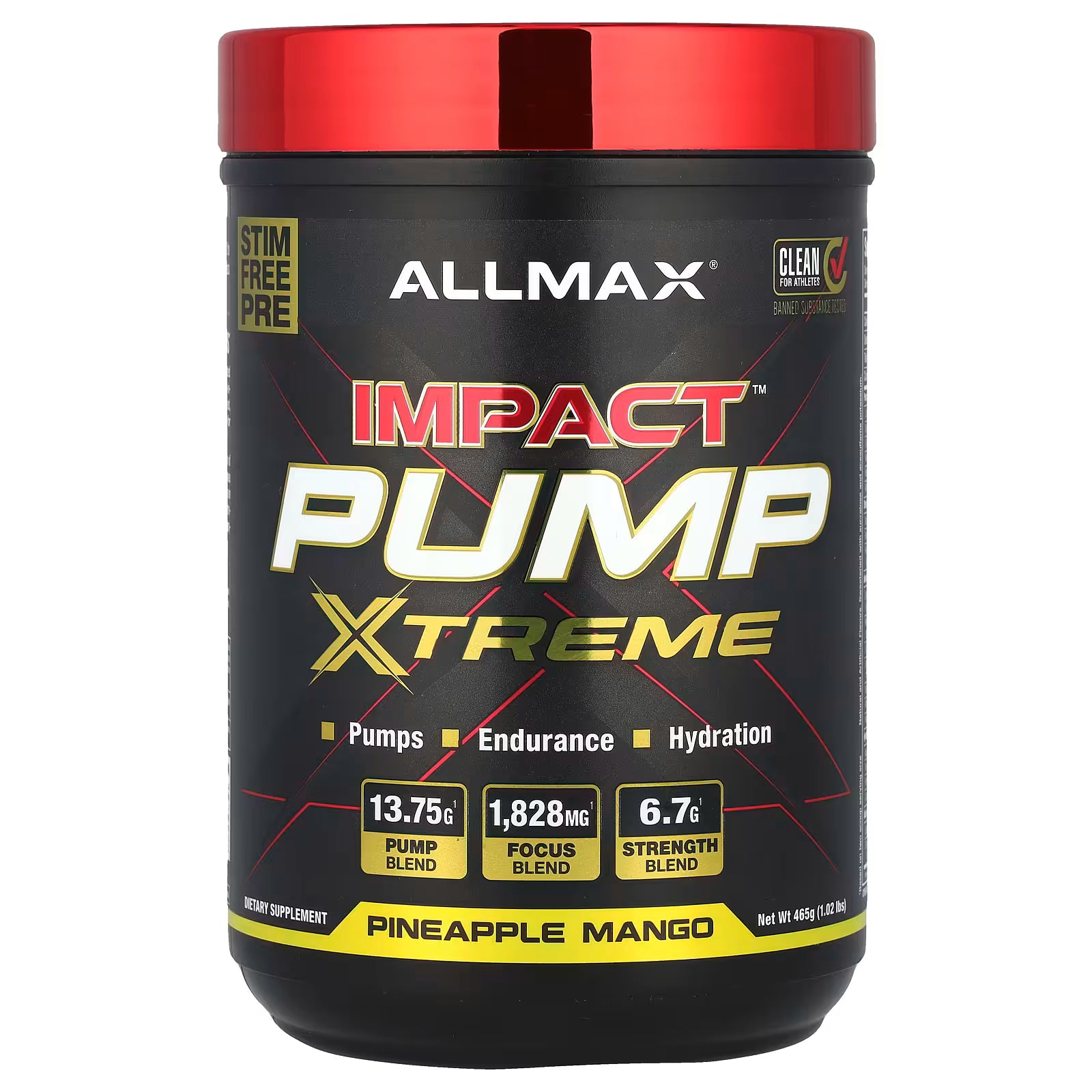 Allmax Impact Pump Xtreme Pre-Workout Pump Formula (465 g)