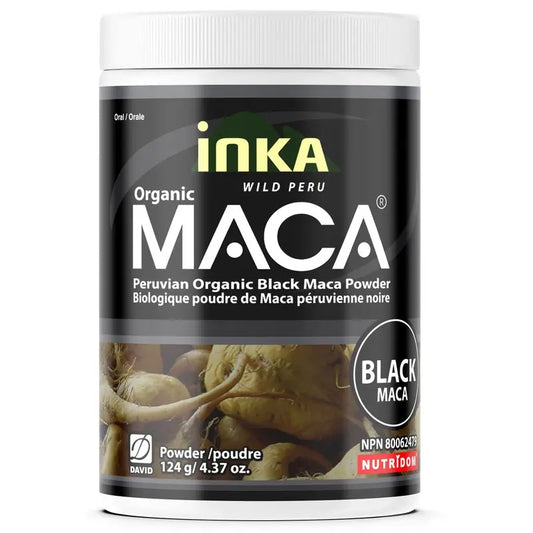 InkaMaca Organic Black Maca Powder 124g | Endurance & Vitality
