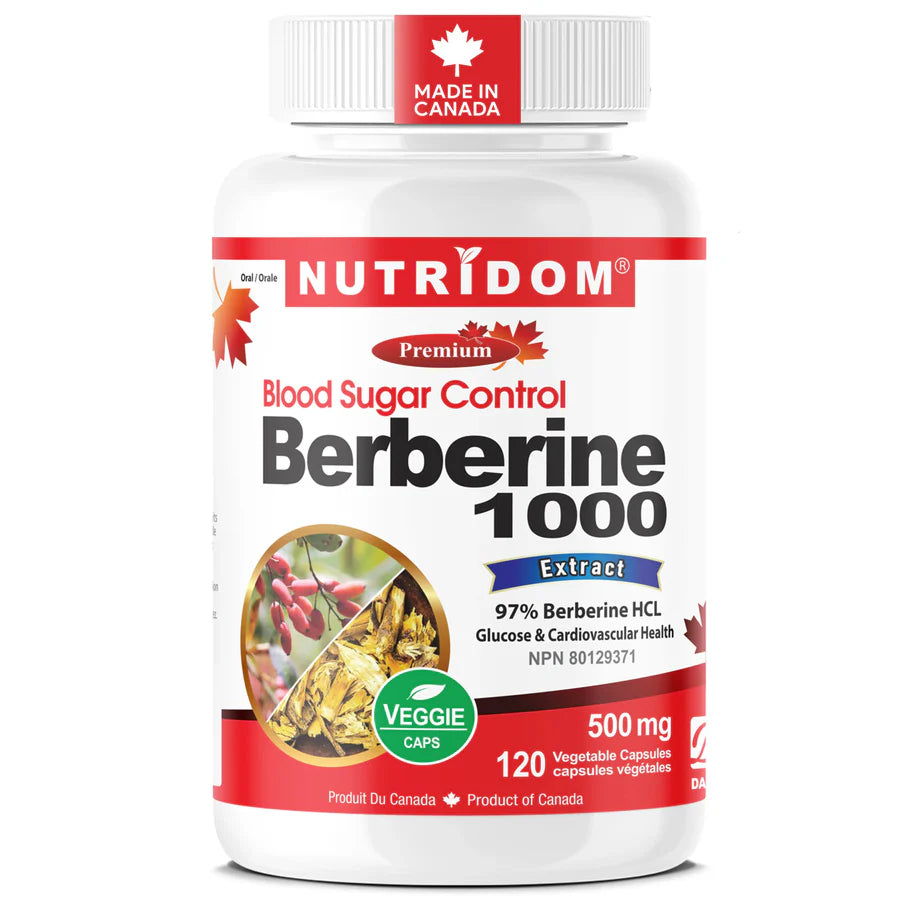 Berberine HCL 500mg | Blood Sugar and Metabolic Support | AMPK Activator | 120 Vcaps